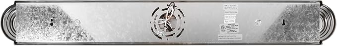 Design House 519215 Millbridge Vanity Light Dimmable with Frosted Glass for Above Bathroom Mirror, Satin Nickel, 4-Light