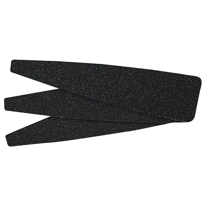 ForPro Professional Collection O-Files Pedi System Refill Strips, Black, 100 Grit, Adhesive Pedi File, 5.5” L x 1.5” W, 100-Count