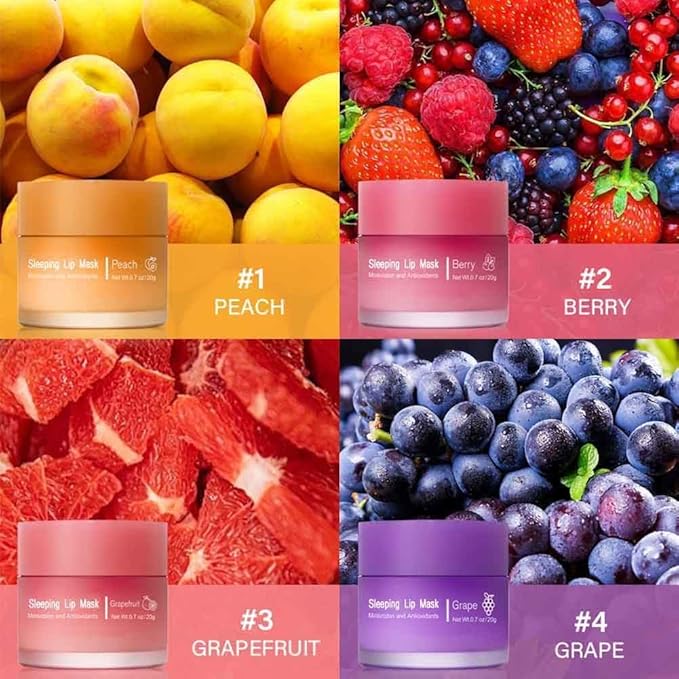 Hydrating Sleeping Lip Mask for Intense Overnight Moisture. (1, Grape)