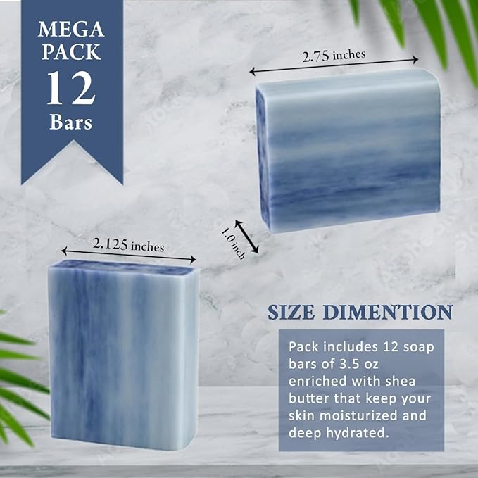 Simple Scents Australia Lilac Scented Natural Soap Bars (5 Bars), 3.5oz Moisturizing French Triple Milled Soap Bars Enriched with Shea Butter - Pure Plant Oil