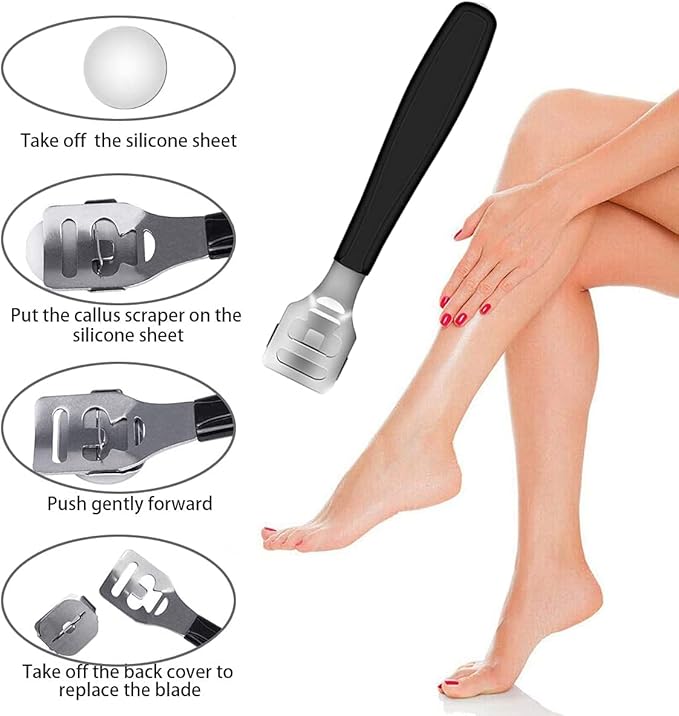 Pedicure Kit, 36 in 1 Foot Care Tools Stainless Steel Foot Rasp Dead Skin Remover for Home & Travel…