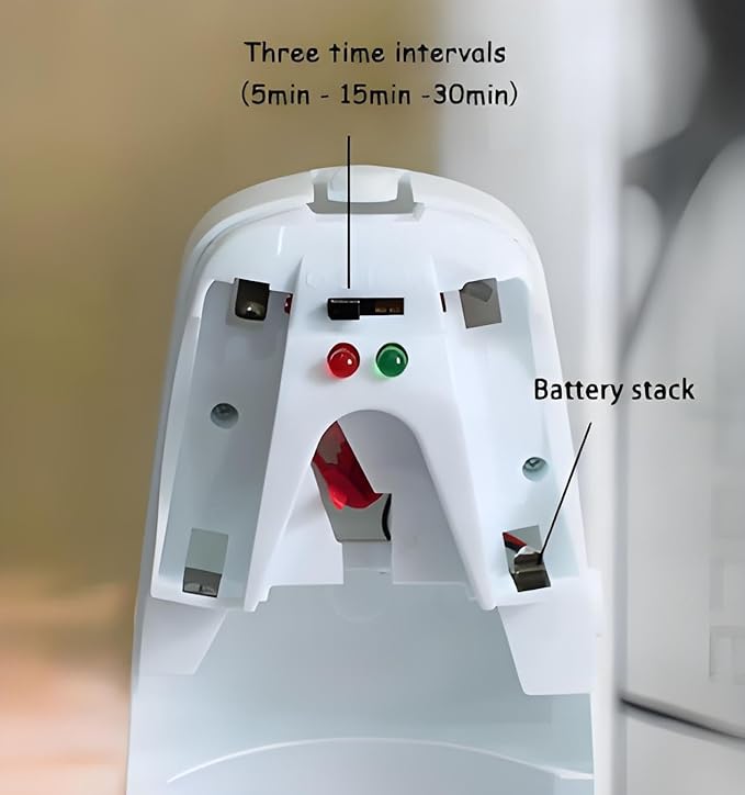 Automatic Air Freshener Spray Dispenser 2-Pack, Wall Mount or Tabletop for Home & Commercial Use, Adjustable Timer for Bathroom, Office, Restroom, Eliminates Odors with Glade Compatible Refill