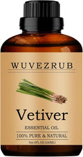 Vetiver Essential Oils, 240ML Pure and Natural Essential Oil for Aromatherapy Diffuser - Vetiver /8 Fl Oz