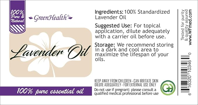 2 Bottles – GreenHealth Lavender Essential Oil – 16 fl oz Each (32 fl oz Total) – 100% Pure & Uncut – Aluminum Bottles – Bulk Lavender Oil for Diffuser, Aromatherapy, Soap Making & Candles (Pack of 2)