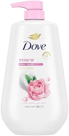 Dove 24hr Renew Lotion Body Wash MicroMoisture, Peony & Rose Oil, 30.6 oz by Dove