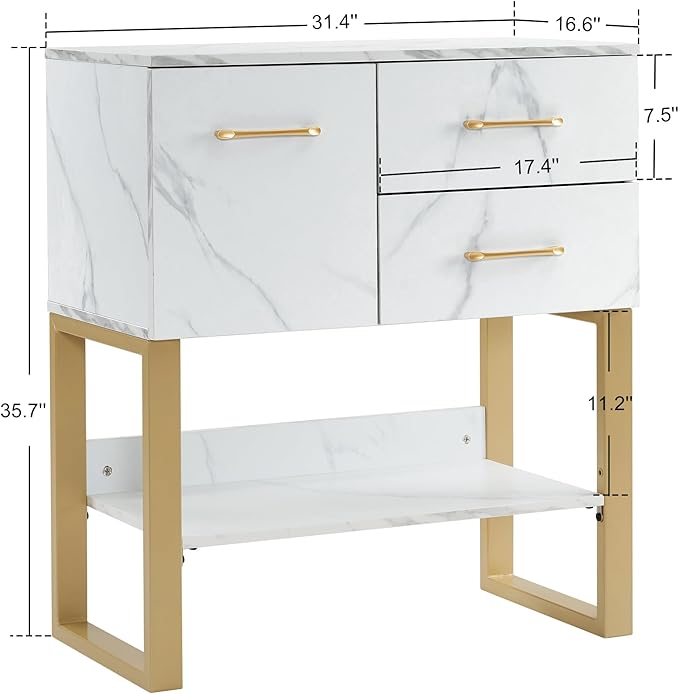 BarberPub Beauty Barber Station, Spa Wall Mount Storage Cabinet, Salon Equipment for Hair Stylist, Spa Beauty Makeup Organizer, 31.4"(L) x 16.5"(W) x 35.7"(H) 3185 (White)