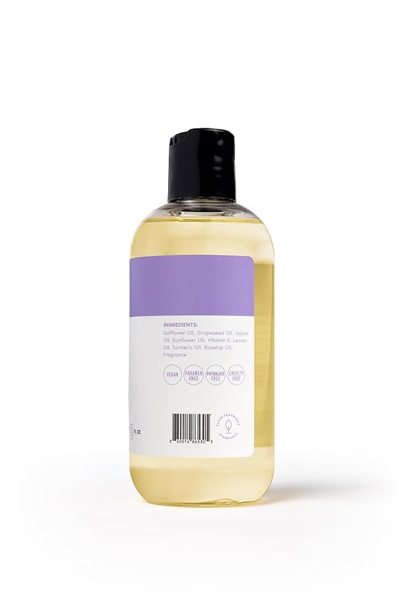 Her Fantasy Box | Body Splash Mental Reset Fragrance Oil – Lavender, Chamomile & Warm Vanilla Scent with Soft Amber & Musk, Lightweight Hydrating Body Oil, Vegan & Cruelty Free