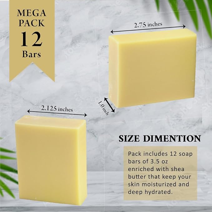 Simple Scents Australia Honeysuckle Scented Natural Soap Bars (5 Bars), 3.5oz Moisturizing French Triple Milled Soap Bars Enriched with Shea Butter - Pure Plant Oil Bath & Body