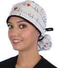 Sparkling EARTH Big Hair Ponytail Classic Surgical Style Scrub Working Cap - Made in The USA!!!