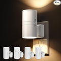 L LOHAS LED Night Light, Night Lights Plug into Wall, Dimmable Nightlight, 3000K Soft Light with Light Sensor, White Shade Nightlights Plug in Wall for Adults Hallway Bedroom Bathroom Kitchen, 4 Pack