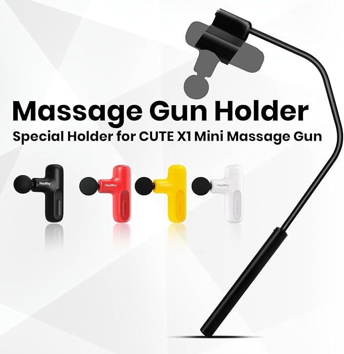 HEYCHY Massage Gun Holder for Back, Compatible with Most Super Mini Massage Guns, for Hard to Reach Areas (Works with Cute X1)