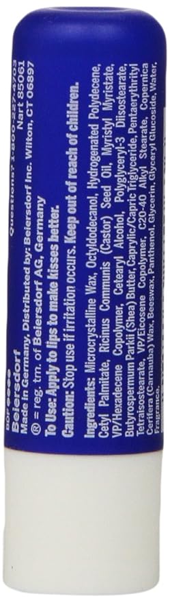 NIVEA A Kiss of Moisture Essential Lip Care, 0.17 Oz (Pack of 3)