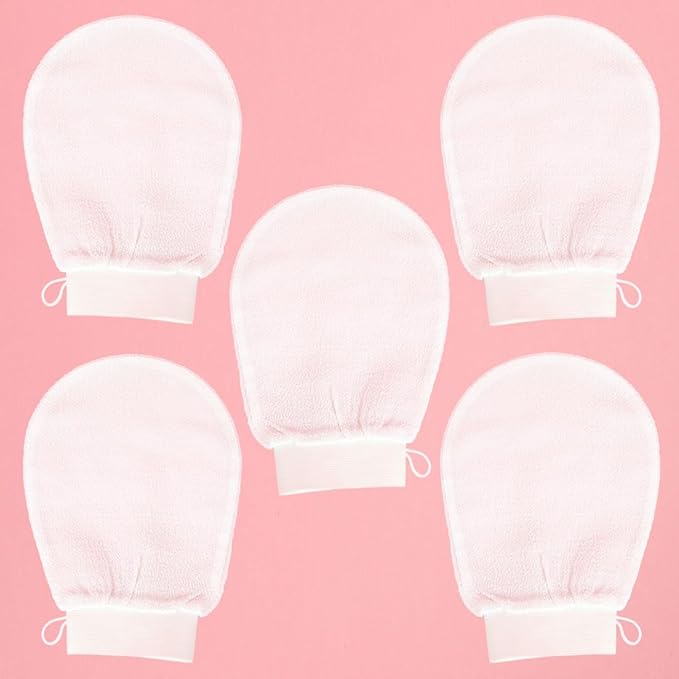 RoseSkinCo Glow Glove - Exfoliating Body Glove - 5 Pieces