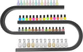 Nail Polish Organizer Wall Mounted, 2Pcs Nail Polish Storage Rack, Metal Nail Polish Storage Holder, Multifunctional Organizer for Essential Oil Perfume at Home Salon Spa(Black)