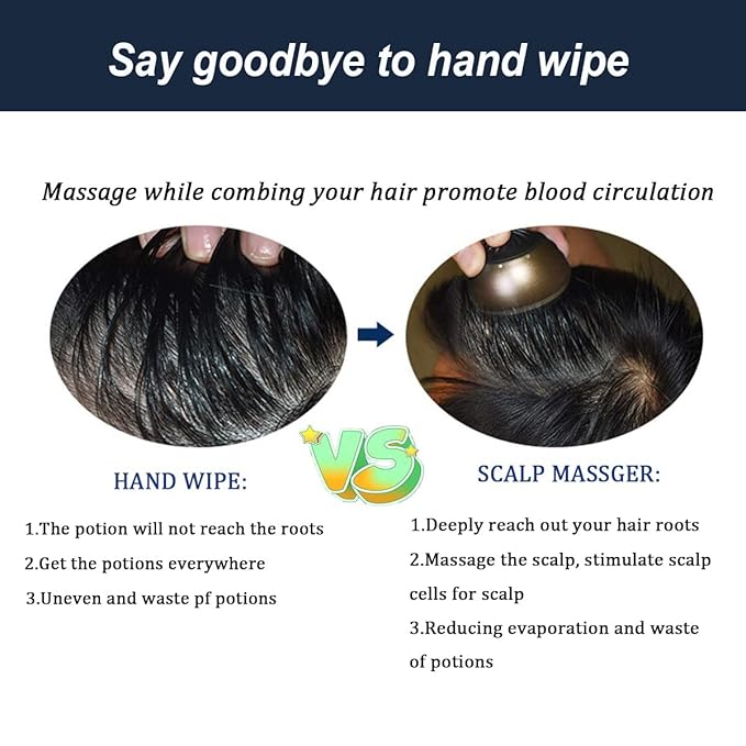 Manual Massager Hair Care Comb,Scalp Applicator Hair Oil Applicator,Scalp Massager Brush Hair Growth Help for Hair Growth