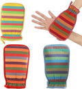 3Pcs Exfoliating Gloves, Exfoliating Glove for Bath Scrub, Dead Skin Remover, Body Scrub Gloves for Shower, Spa, Massage and Dead Skin Cell Remover Loofah