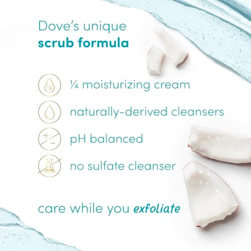 Dove Body Scrub - Coconut & Lime, pH-Balanced Whipped Texture, 15 oz - Image 5