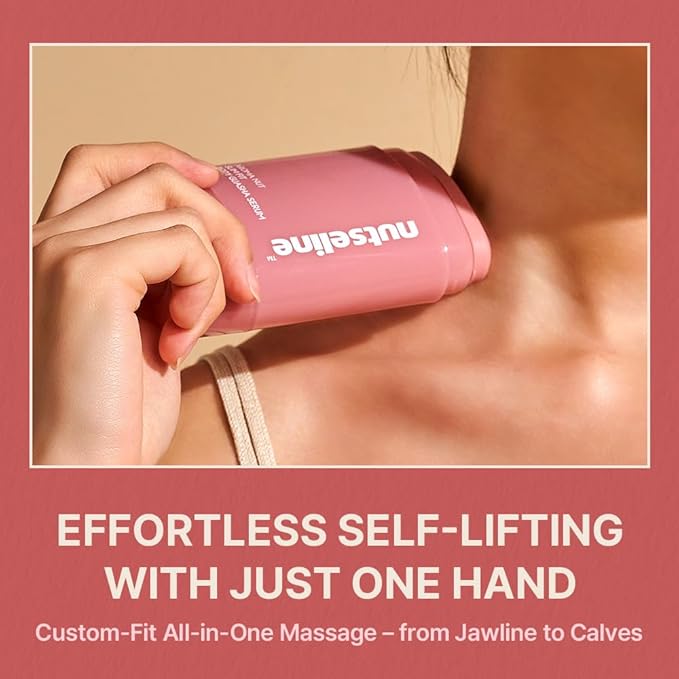 Nutseline Slim Fit Gua Sha Serum – Korean Beauty Firming & Contouring Body Serum with Aromatherapy & Nut Extracts – Lightweight Lotion Texture for Sculpted Skin from Jawline to Calves – 60ml