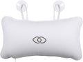 HEALLILY Huafuge Bath Pillow for Tub with PVC Air Bags, Anti-Slip Suction Cups, Breathable Mesh Cover, Head and Neck Support, White, 13.58 X 7.87 Inches
