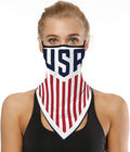 YAYOUREL Neck Gaiter Face Mask Bandanas for Men Women UV Face Scarf Cover Ear Loop Hole Facemask for Fishing Running Cycling
