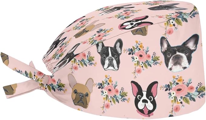JoyLamoria Novelty Printed Cap with Sweatband Women Men Adjustable Tie Back Hats for Paiting
