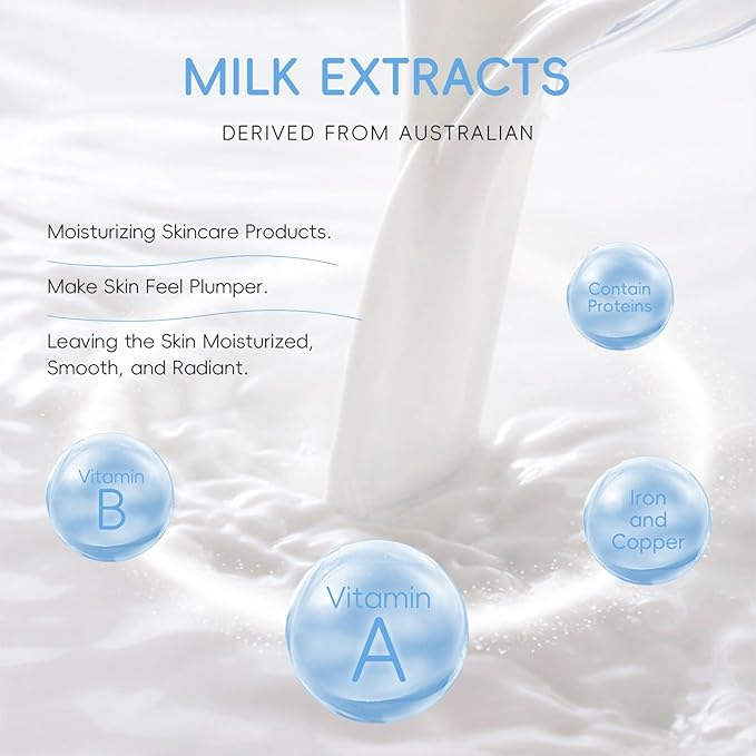 AKARY Milk Hydrating Lip Mask Gels with Hyaluronic Acid, Shea Butter & Vitamin E – Ultra Moisturizing, Soften Cuticle, Keep Plump Lip Patches for Dry Lips, Hydration & Repair, Day & Night Use (10)