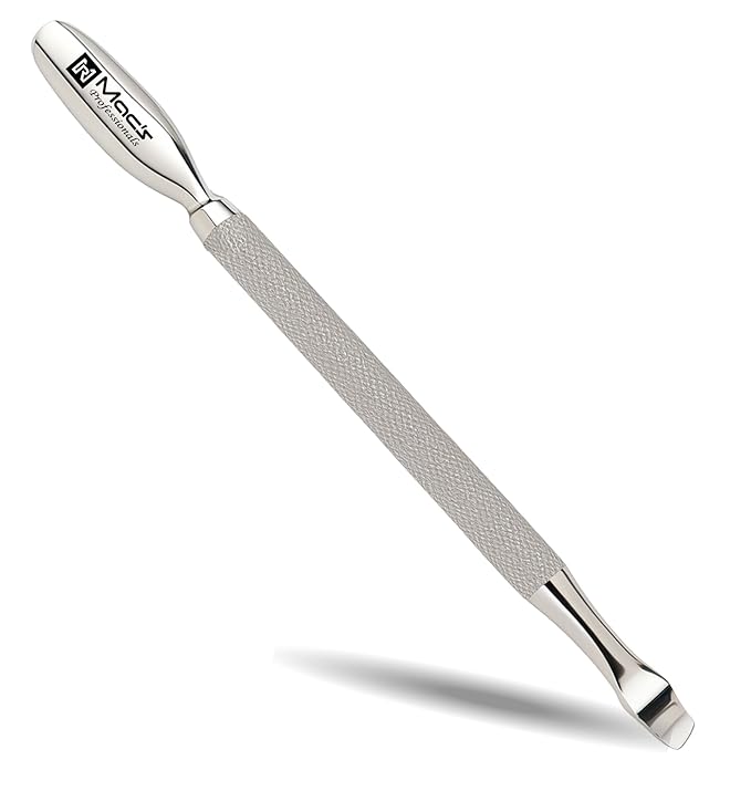 cuticle pusher – (A6) cuticle pusher tool Stainless Steel Nail Care Tool for Manicure & Pedicure – Dual End Nail Cleaner, Cuticle Remover, Cuticle Trimmer, Cuticle Scraper, for Home & Salon