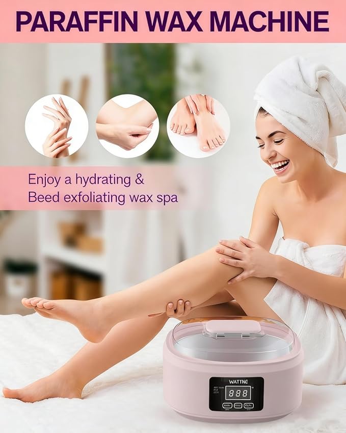 Wattne Paraffin Wax Refills,10 Pack Lavender Scented Paraffin Wax Beads Blocks for Paraffin Bath, Paraffin Wax Machine Refills for Hands & Feet Dry Skin,Rrelieves muscle fatigue, Hydration and nourish