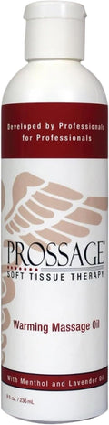 Prossage Heat Warming Relief Massage Oil for Therapuetic Massages, Deep Tissue Massages, and Aromatherapy, Topical Reliever, 8 Ounce Bottle