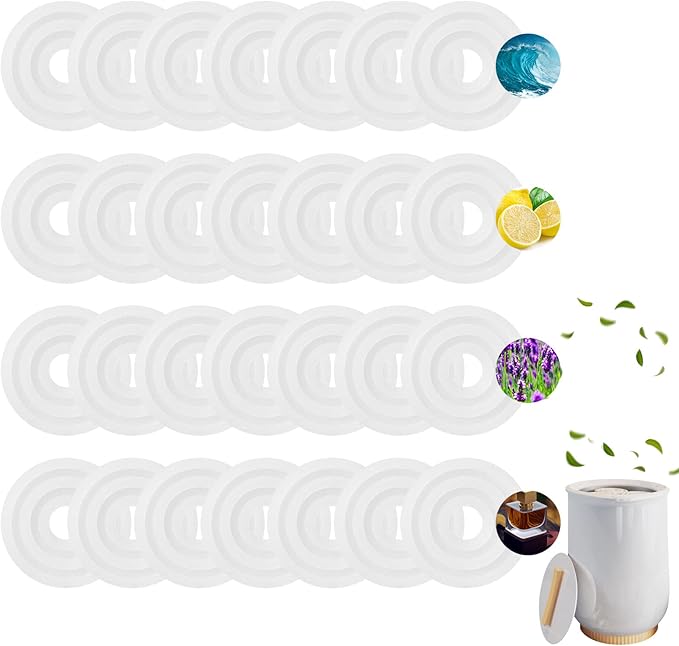 Demissle 48 Pcs Replacement Fragrance Scented Pads Disc Fresh Oil Refill Pad for Towel Warmer Bucket