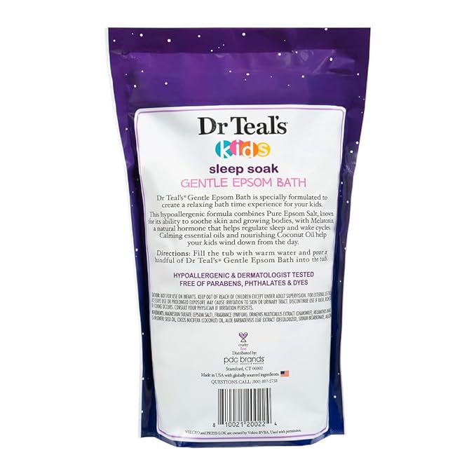 Dr Teal's Kids Gentle Epsom Bath Sleep Soak with Melatonin & Essential Oils