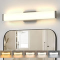 Amico Bathroom Vanity Light Over Mirror 24 inch, Dimmable 5CCT Led Vanity Lights for Bathroom, Modern Black Wall Light-ETL Certificated