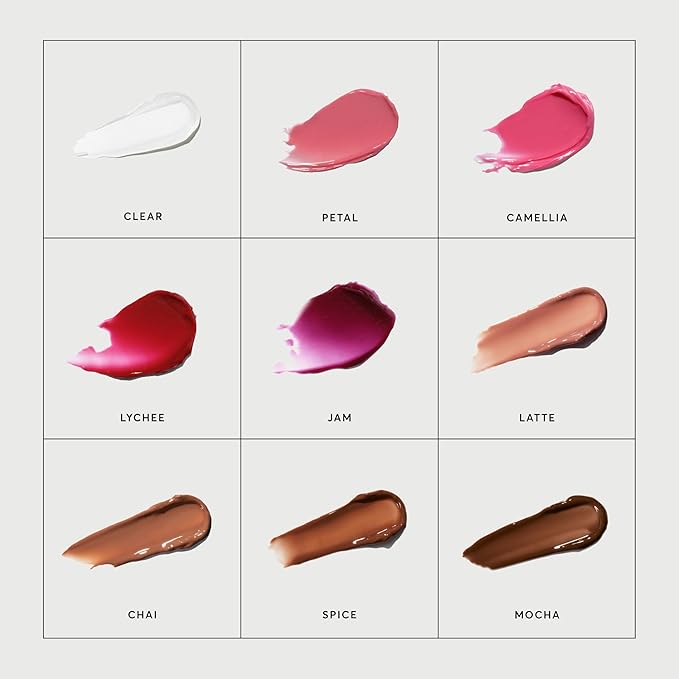 Naturium Phyto-Glow Lip Balm, Hydrating Lip Care with a Glossy Finish, 0.34 oz Petal