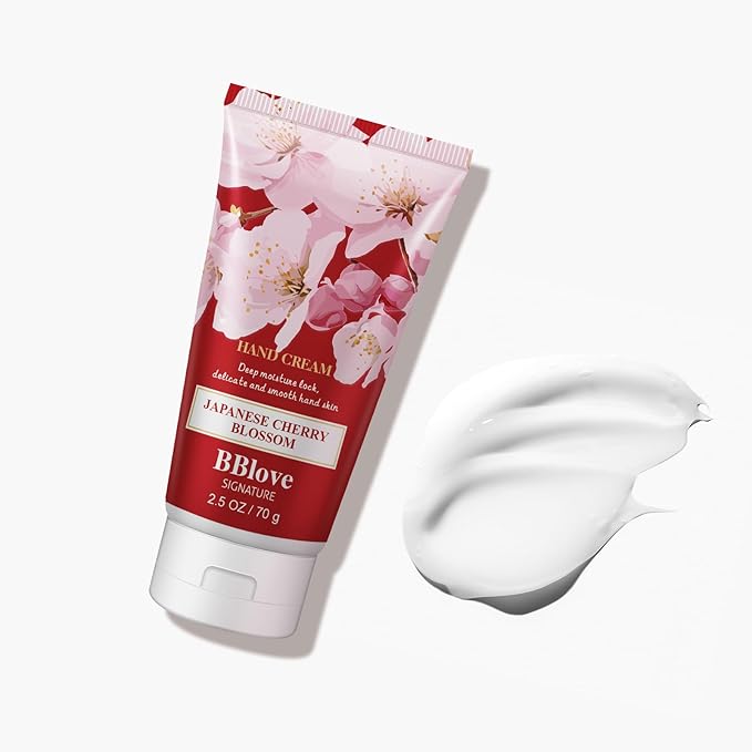 Bath and Body Care Hand Cream Moisturizing Gift Set-3PCS x 2.5oz Japanese Cherry Blossom, Natural Ingredients, Long-Lasting Moisture,Thoughtful Presents, Ideal as Gifts for Birthday Mother's Day