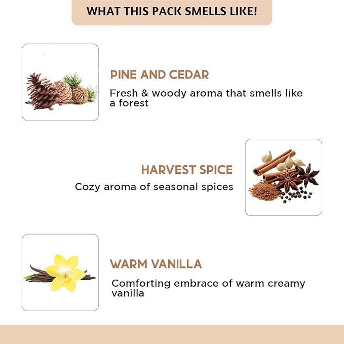 Folkulture Autumn Essential Oils Set | 6 Cozy Fragrance Oils for Diffusers | Pumpkin Spice & Warm Fall Scents | Aromatherapy Oils for Relaxation, Home & Self-Care