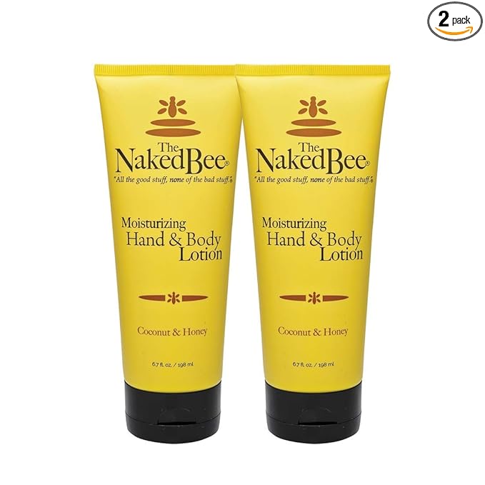 The Naked Bee Coconut & Honey Moisturizing Hand & Body Lotion, 6.7 Oz - 2 Pack