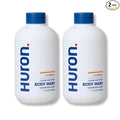 Huron Men’s Moisturizing Body Wash - Clean & Woody Scent of Sandalwood, Black Pepper, Cedarwood, & Amber - Made With Coconut Oil, Vitamin E & Witch Hazel - Vegan, Cruelty-Free - 12.2 fl oz (2 Pack)