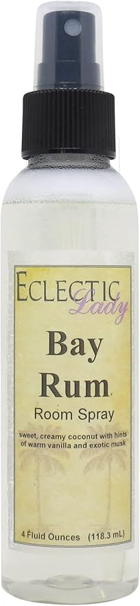Bay Rum Room Spray, 16 Ounces, No Artificial Colors, Parabens, or Preservatives - Fragrant Aromatic Room Mist For Home, Room, Office