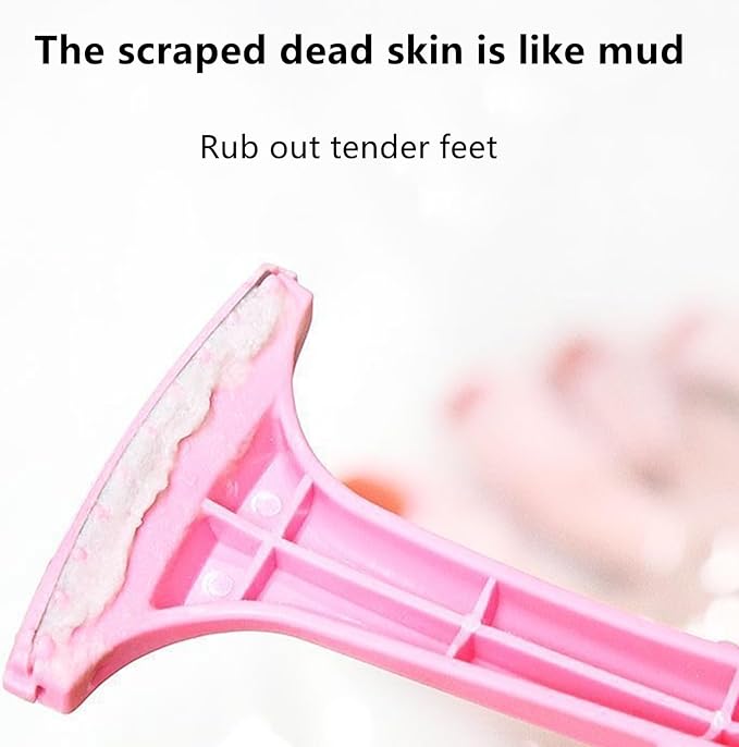 Pedicure Foot File, 4 Pcs Portable Foot Scrubber Foot Files Callus Remover Feet Dead Skin Removal Tool, Hard Skin Removers Pedicure Rasp for Dry Feet