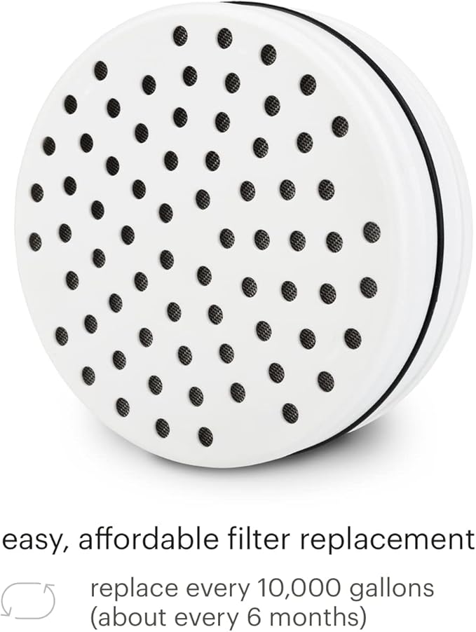 VivaSpring filtered shower Replacement Cartridge FF-15 | for softer skin and hair | 6 month filter | certified filtration | for use with VivaSpring shower filters