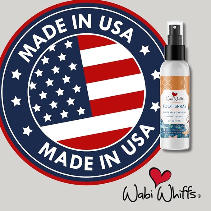 Wabi Whiffs Room and Bathroom Toot Sprays (Butterfly Gardens)