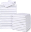 UNIMADE Salon Towels 24 Pack, Super Soft Microfiber Hand Towel, Highly Absorbent Hair-Drying Cloth for Gym, Bath, Spa Use and Home Beauty Care - White (16x29 inch)