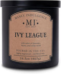 Manly Indulgence Ivy League Scented Candles for Men, 2 Wick, 16.5 oz, Premium Soy Blend Wax, 60H Burn, Candles for Home Scented - Made in The USA
