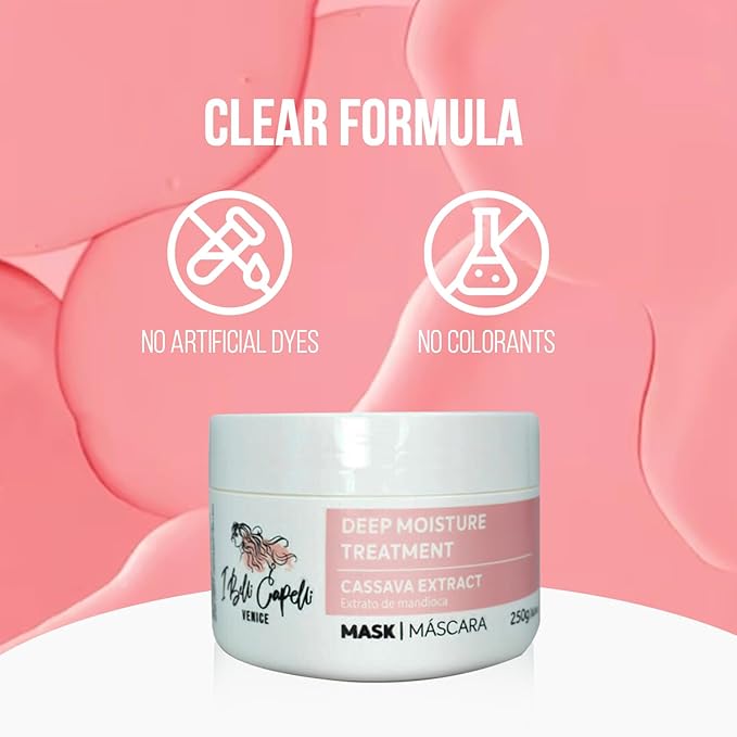 I Belli Capelli Venice Cassava Extract & Argan Oil Hair Mask - (8.8 oz /250g)