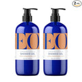EO Shower Gel, 16 Ounce (Pack of 2), Orange Blossom and Vanilla, body wash made with Essential Oils for Men and Women