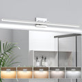 VOLISUN Modern Bathroom Vanity Light 48 inch, Rotatable, 30W Dimmable 5CCT Led Bathroom Light Fixture Over Mirror, Chrome Vanity Light for Bathroom Mirror Cabinets-ETL Certificated