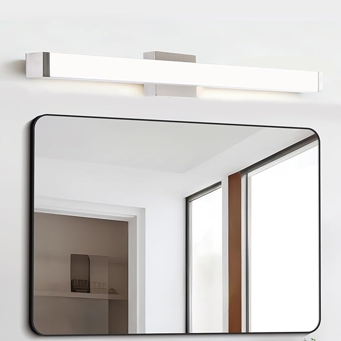 Bathroom Light Fixtures Over Mirror 22IN, 19W 5CCT Dimmable Modern Vanity Lights,Bar Vanity Light for Bathroom Mirror Restroom, Wall Light Fixtures Vanity Lighting