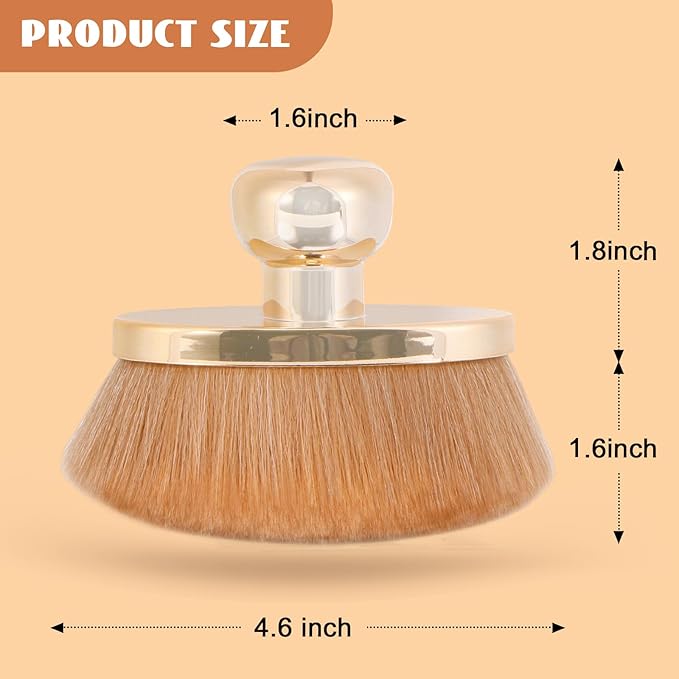 Extra Large Body Makeup Brush for Self Tanner – 115mm Wide Oval Kabuki Body Brush for Bronzer Blend & Blur, Vegan Fiber Self Tanning Brush for Legs & Body with Drawstring Bag by Yoseng