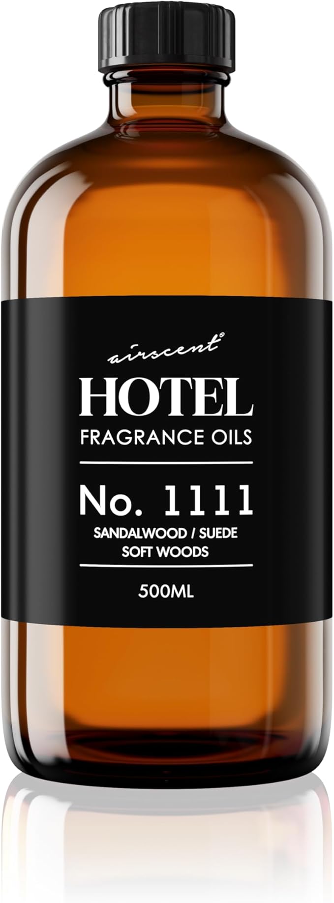 AirScent My Way Diffuser Oil No. 1111 Inspired by the 1 Hotel Scent - Sandalwood Suede Soft Woods - Fragrance Oil Blend for Ultrasonic and Waterless Diffusers and Crafting - 500 mL, 16.9 fl oz Bottle