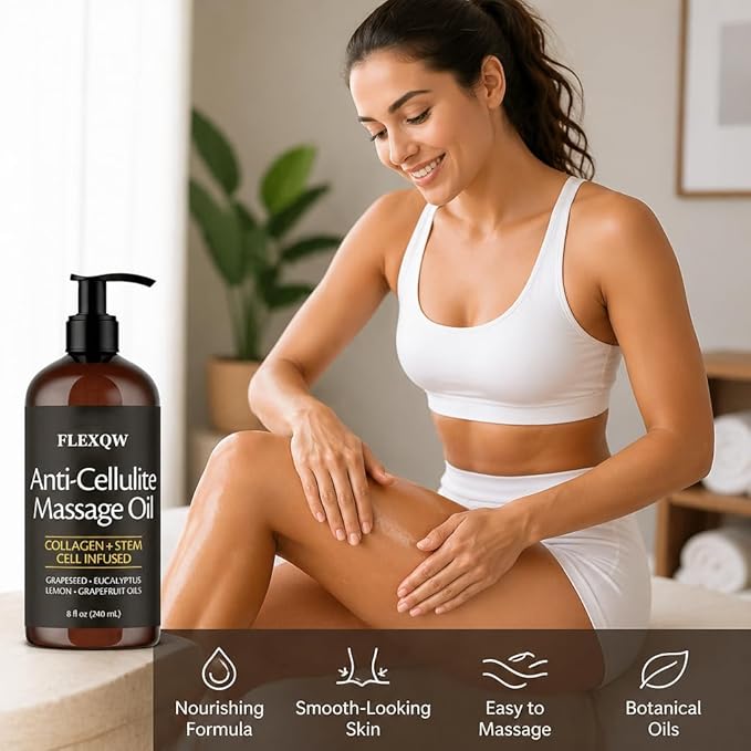 Anti-CelluliteMassage Oil Relieve Muscle Pain, and Improve the Appearance of the Skin restores Skin Texture and Elasticity